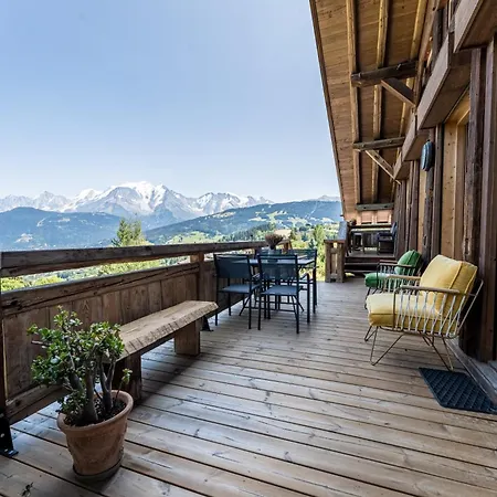 木屋 La Ferme Des Seugets, Chic & Authenticite, Vue Montblanc
